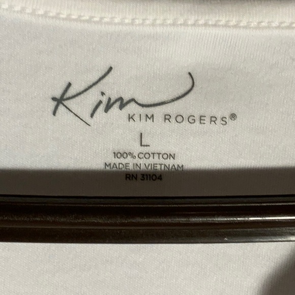 Kim Rogers Women White Top - Picture 3 of 4
